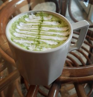 Matcha Latte at Cafe Turtle 카페 거북이 in Seoul