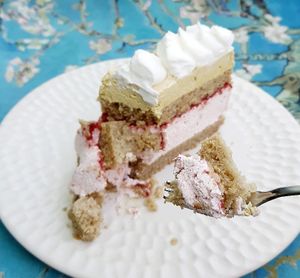 Pistachio Raspberry Cake at Cafe Turtle 카페 거북이 in Seoul