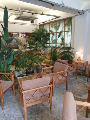 nice amount of seating but was packed when we left at Cafe Turtle 카페 거북이 in Seoul