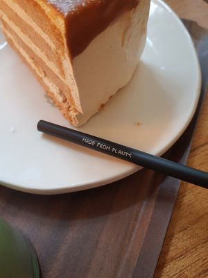 Straws arent plastic 🤗 at Cafe Turtle 카페 거북이 in Seoul