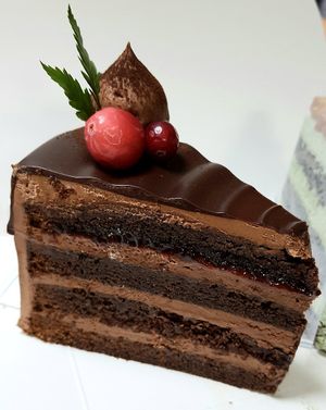 Double Chocolate Cake at Cafe Turtle 카페 거북이 in Seoul