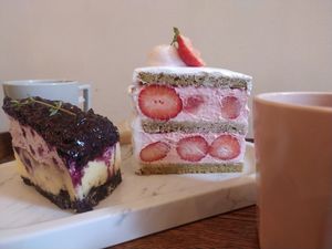 Strawberry cake at Cafe Turtle 카페 거북이 in Seoul