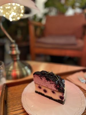 Blueberry cheesecake  portrait mode  at Cafe Turtle 카페 거북이 in Seoul
