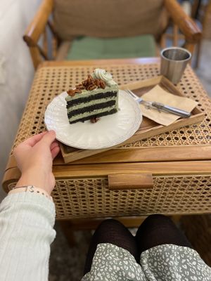 Sesame mugwort   at Cafe Turtle 카페 거북이 in Seoul