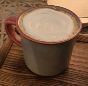 coffee cream latte at Cafe Turtle 카페 거북이 in Seoul
