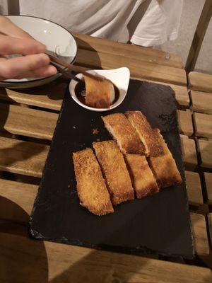 Fried Taro at Su Guan in Florence