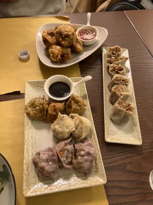Both of the dumpling dishes were the best ever!  at Su Guan in Florence