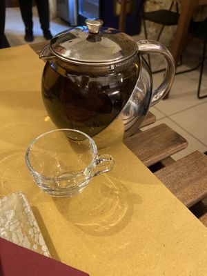 hot peach tea  at Su Guan in Florence