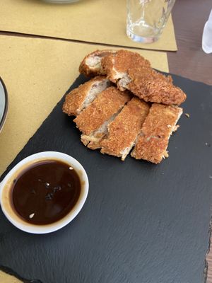 Taro fritto con "pelle di tofu”  at Su Guan in Florence