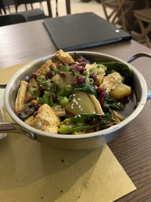 Tofu hotpot. Pretty, refreshing, and different with subtle herbal and peanut flavor.  at Su Guan in Florence