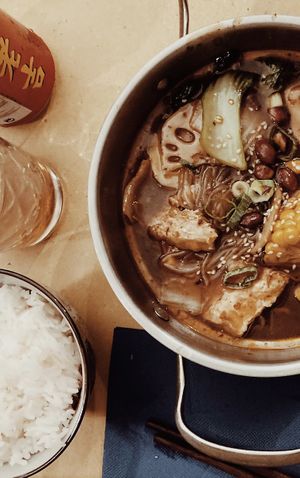 wonderful spicy hot pot !  at Su Guan in Florence