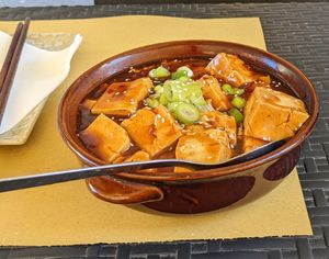 spicy tofu (麻辣豆腐) at Su Guan in Florence