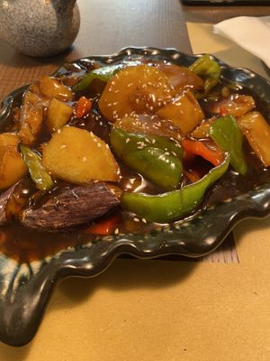 Potatoes and eggplant   at Su Guan in Florence