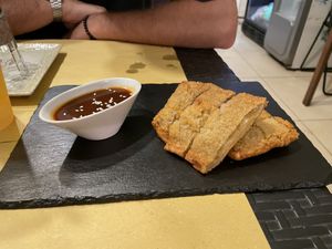 Fried taro with hoisin dip   at Su Guan in Florence
