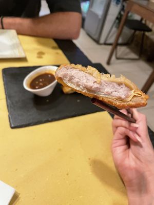 Fried taro with hoisin dip   at Su Guan in Florence