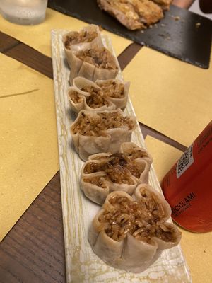 rice filled dumplings   at Su Guan in Florence