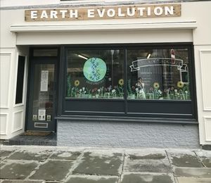 Shop front at Earth Evolution in Darwen