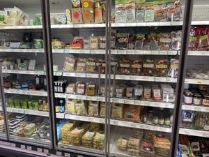 Vegan meat replacers   at Biohofladen Overmeyer in Seevetal