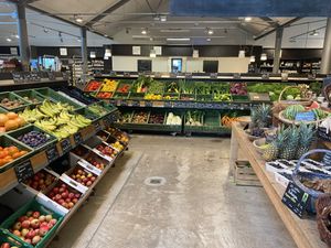Fresh vegetables and fruit  at Biohofladen Overmeyer in Seevetal