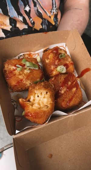 mac and cheese bites   at VetoMeato in London