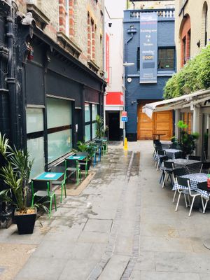 The street side dining area at VetoMeato in London