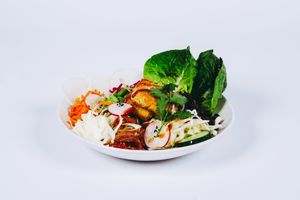 The Asian street bowl. at VetoMeato in London