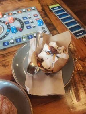 Carrot cake at Goodtime Games in Manchester