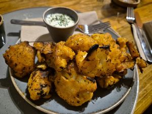 Cauli wings at Goodtime Games in Manchester