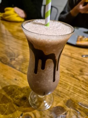Choloate milkshake (soy) at Goodtime Games in Manchester