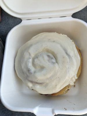 Cinnamon roll  at NICE Biscuit in Syracuse