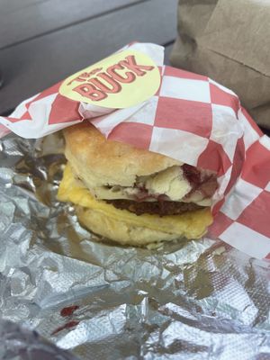 Spicy strawberry jam?!  at NICE Biscuit in Syracuse