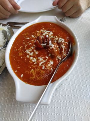 Mushroom Tikka Masala at Spices in Frigiliana