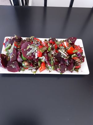 Beetroot salad at Spices in Frigiliana