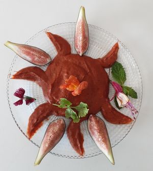 Fresh figs souce, figs from frigiliana campo at Spices in Frigiliana