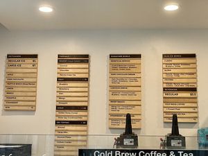 Menu at HItalian Ice in Honolulu