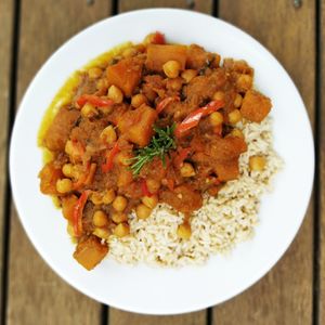 Pumpkin Curry & Rice at Beehive Community Services in Narbethong