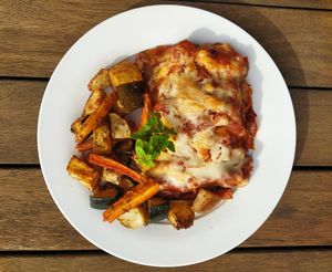 Lasagne at Beehive Community Services in Narbethong
