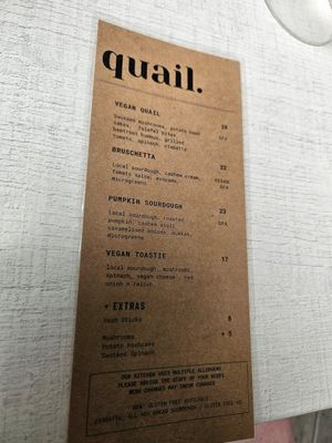  at Quail Cafe in Whangarei