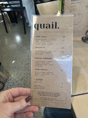   at Quail Cafe in Whangarei