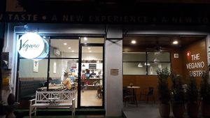 Outside at The Vegano Bistro in Chiang Mai