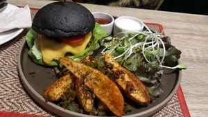 Wimpy cheeseburger at The Vegano Bistro in Chiang Mai