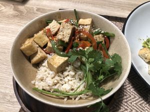 Black Pepper Tofu  at The Vegano Bistro in Chiang Mai