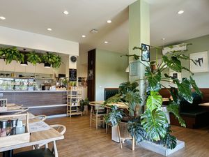 Restaurant interior  at The Vegano Bistro in Chiang Mai