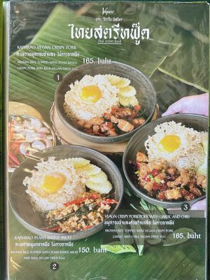 Menu  at The Vegano Bistro in Chiang Mai