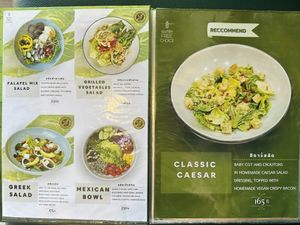 Menu  at The Vegano Bistro in Chiang Mai