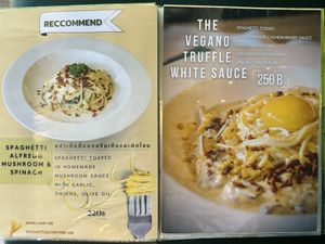 Menu  at The Vegano Bistro in Chiang Mai