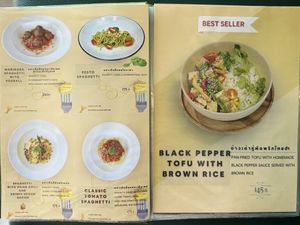 Menu  at The Vegano Bistro in Chiang Mai