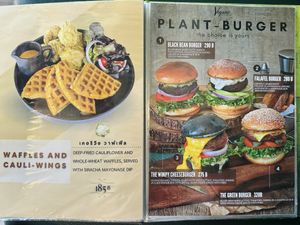 Menu  at The Vegano Bistro in Chiang Mai