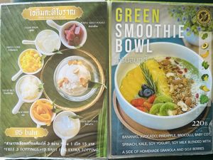 Menu  at The Vegano Bistro in Chiang Mai