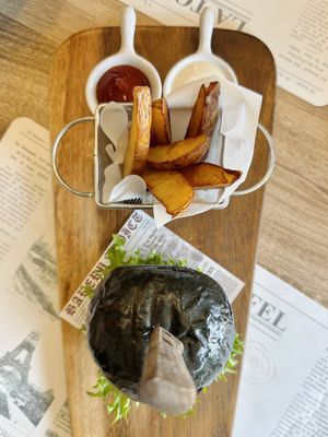 The Wimpy cheeseburger (275 THB)  at The Vegano Bistro in Chiang Mai